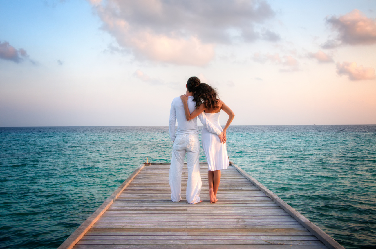 Sensual Love Couple in Maldives